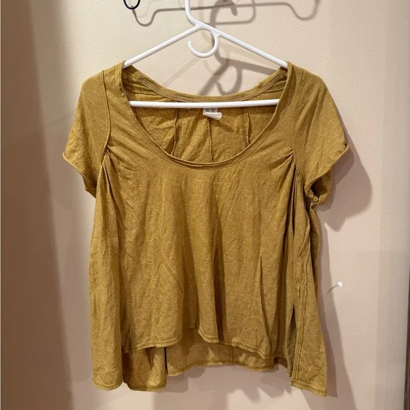 We The Free Women's Short-Sleeve Tee in Mustard - Picture 2 of 4